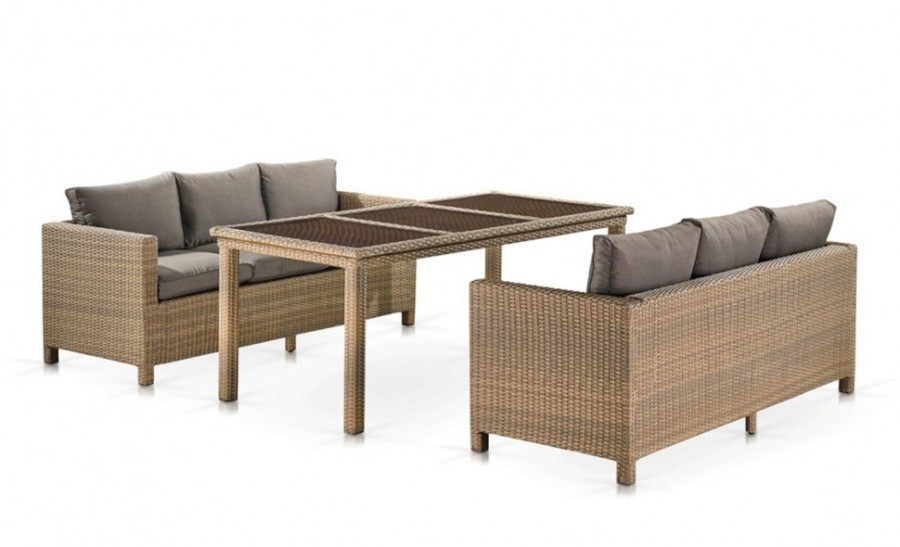 Комплект плетеной мебели T365/S65B-W65 Light Brown Афина