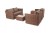 Лаунж-зона Капучино Сингл Brown 4sis