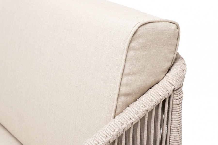 Лаунж-зона 4-местная Канны из дуба со столиком, бежевая 4sis