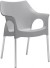 Кресло пластиковое Ola светло-серое Scab Design