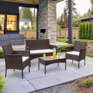Комплект плетеной мебели AFM-2025A Brown Афина