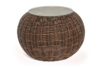 Кофейный столик Барселона из искусственного ротанга, коричневый 4sis