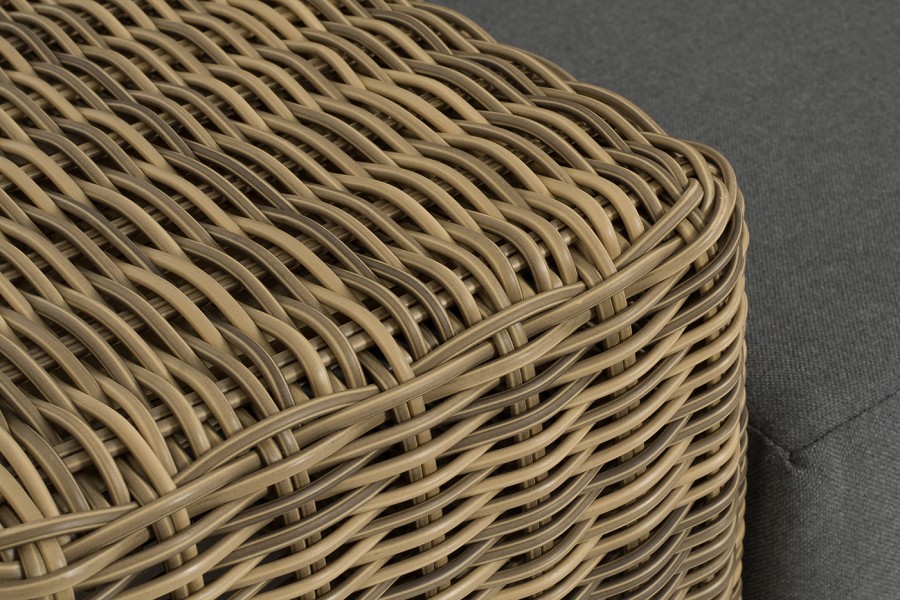 Диванный правый модуль Капри с подушками, цвет соломенный