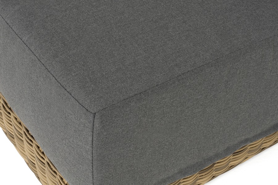 Диванный правый модуль Капри с подушками, цвет соломенный