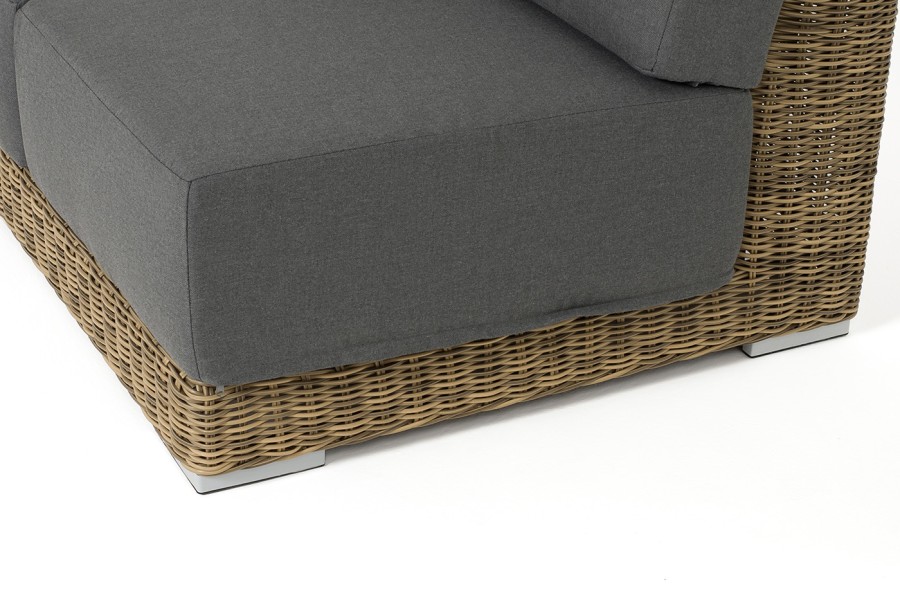 Диванный правый модуль Капри с подушками, цвет соломенный