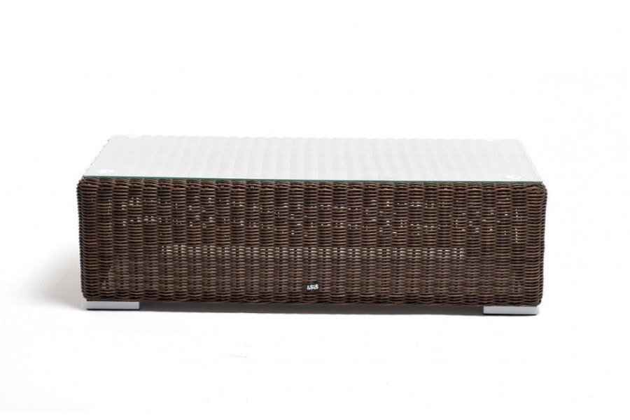 Журнальный столик из искусственного ротанга Боно brown 4sis