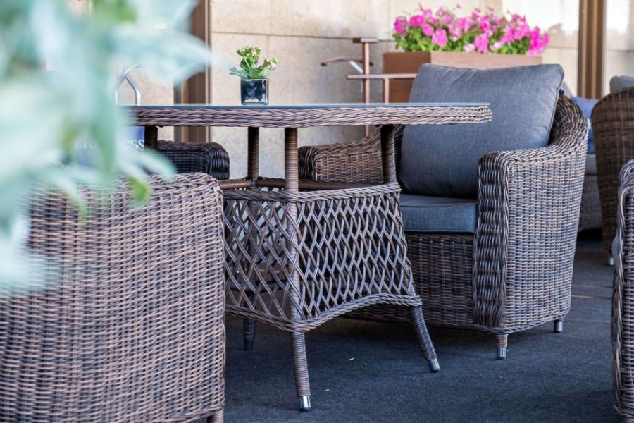 Стол из искусственного ротанга 118 Эспрессо Brown 4sis