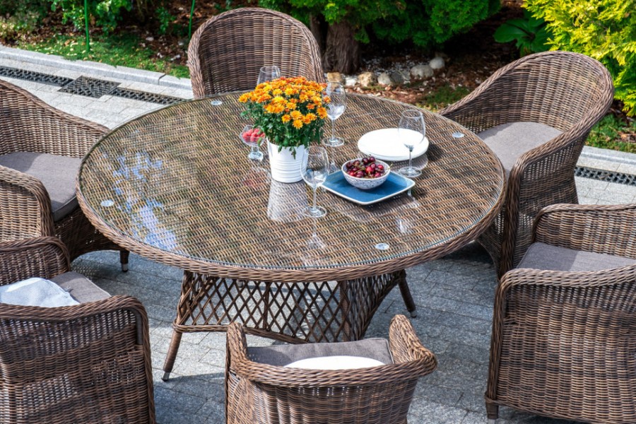 Стол из искусственного ротанга 118 Эспрессо Brown 4sis