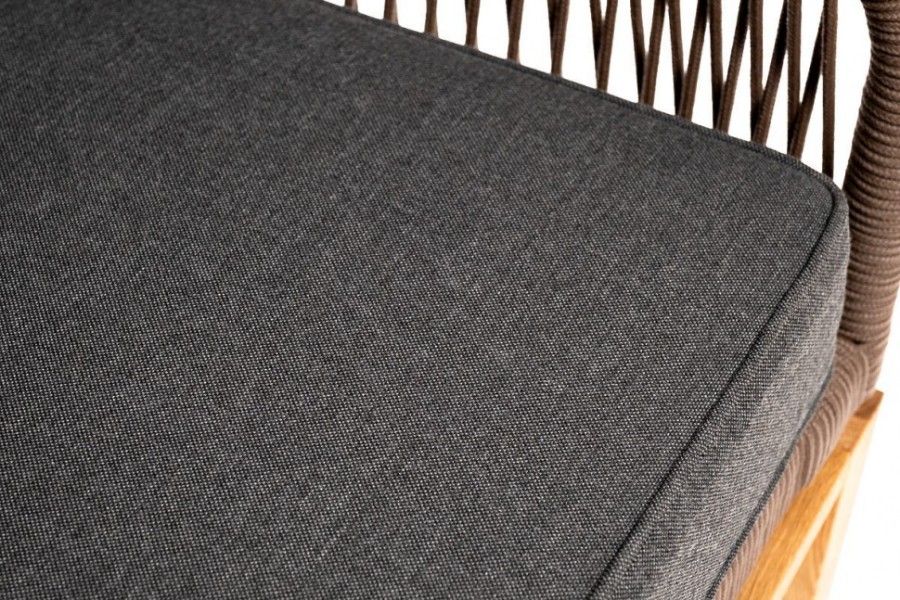 Лаунж-зона 4-местная Канны из дуба со столиком, коричневая 4sis