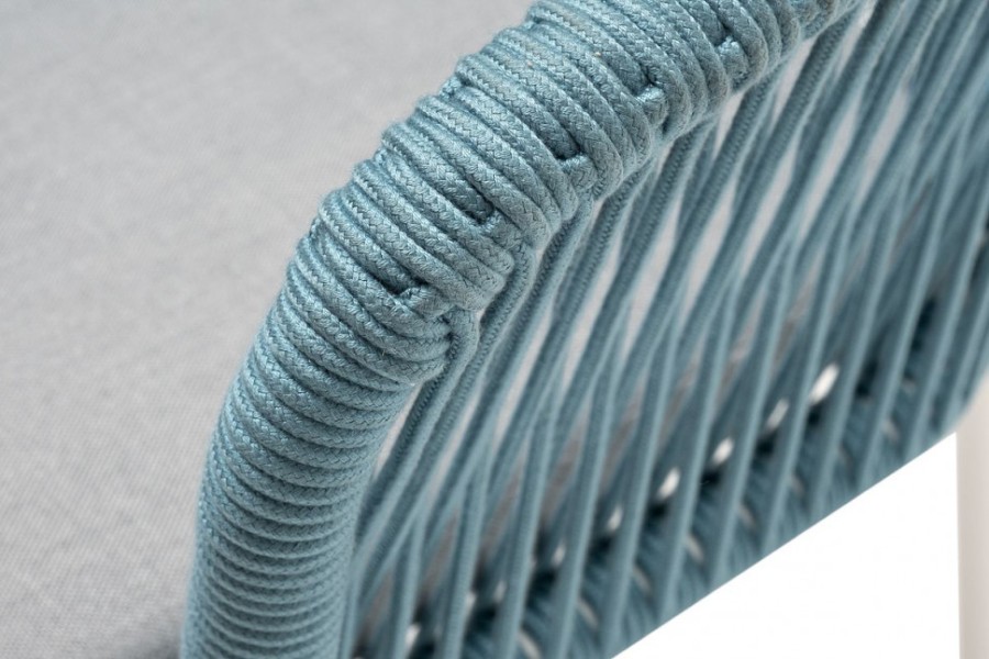 Плетеный стул из роупа Марсель бирюзовый 4sis