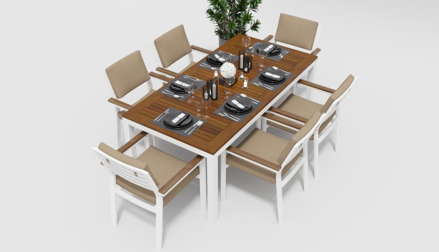 Обеденная группа Bella 180 бежевая Gardenini