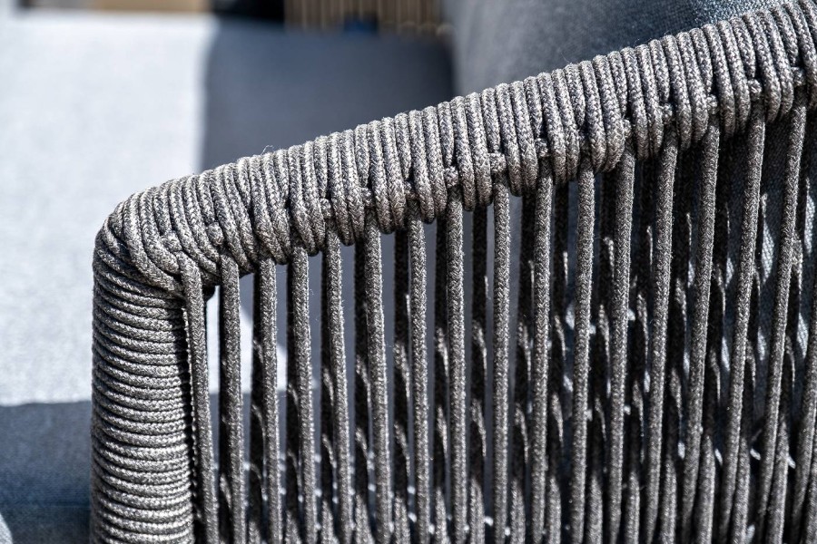 Лаунж-зона Верона 5-местная из роупа темно-серая 4sis