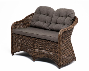 Двухместный диван Равенна коричневый 4sis