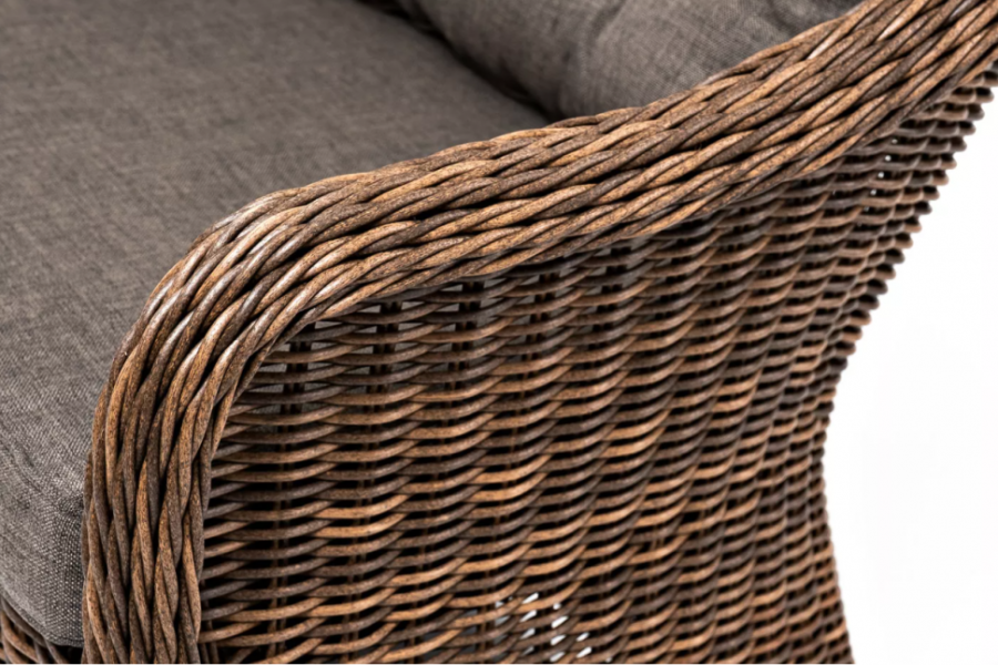 Двухместный диван Равенна коричневый 4sis