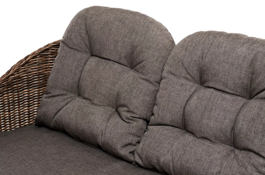 Двухместный диван Равенна коричневый 4sis