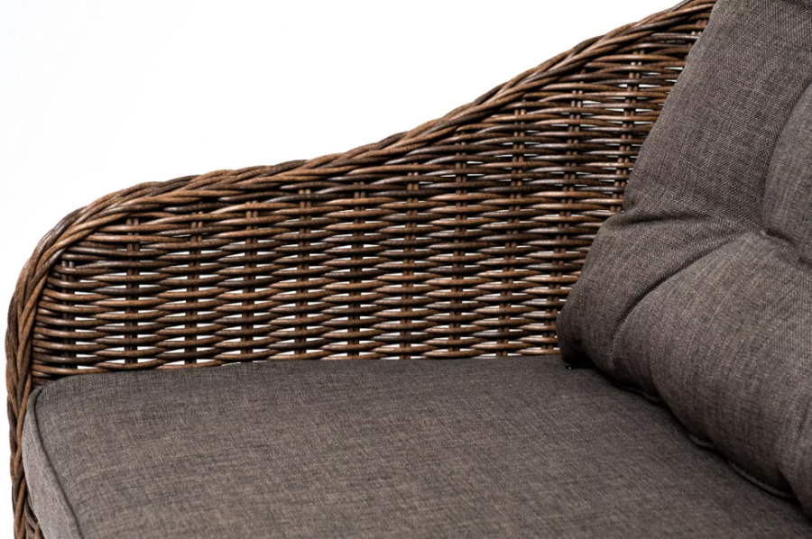 Двухместный диван Равенна коричневый 4sis