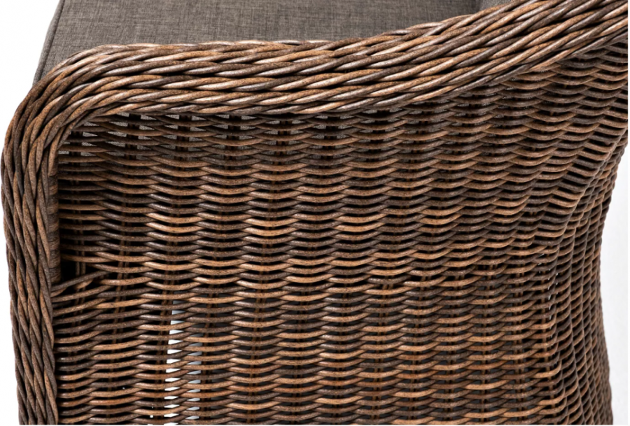 Двухместный диван Равенна коричневый 4sis