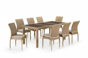 Комплект плетеной мебели T365/Y380B-W65 Light Brown Афина