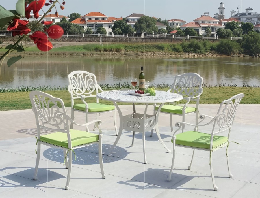 Набор мебели из литого алюминия Palermo 4 white Кит Маркет