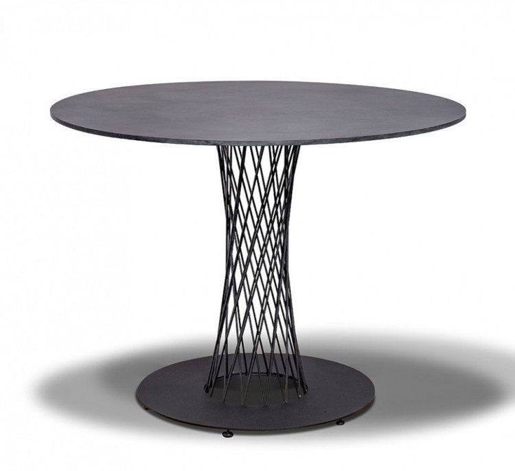 Обеденный стол из HPL Диего 120 серый гранит