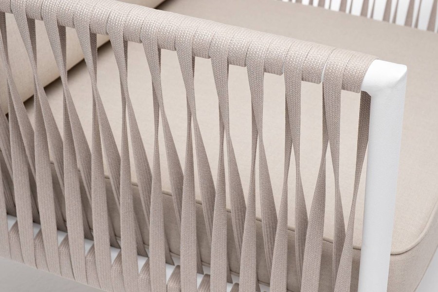 Плетеное кресло из роупа Касабланка бежевое 4sis