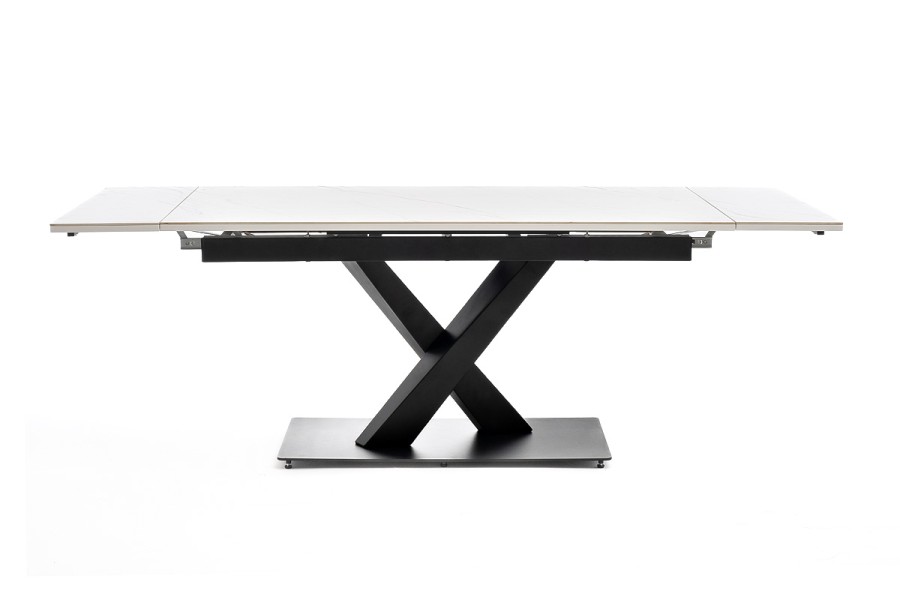 Стол Юпитер раздвижной обеденный, керамика, белый глянец 4sis