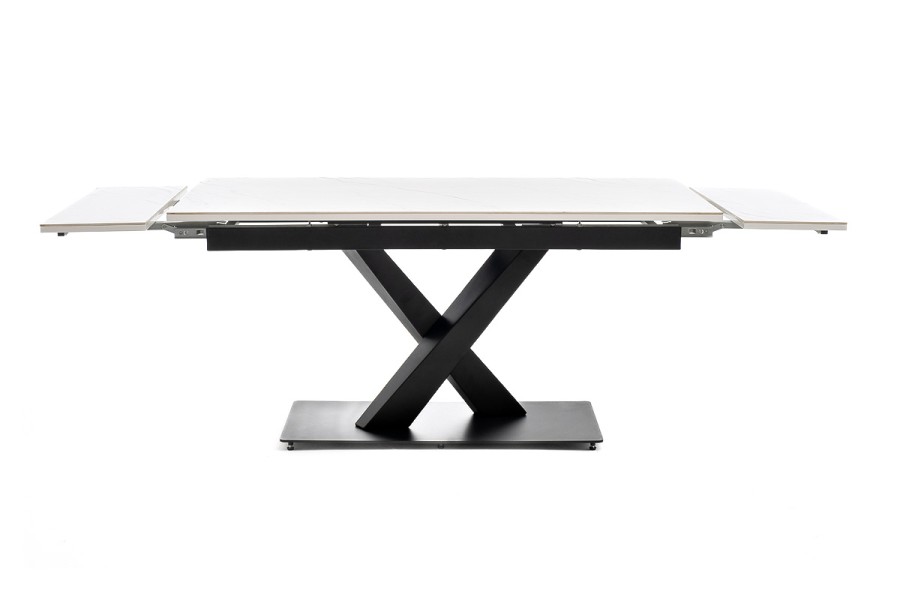 Стол Юпитер раздвижной обеденный, керамика, белый глянец 4sis