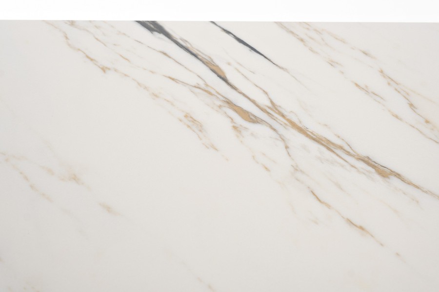 Стол Юпитер раздвижной обеденный, керамика, белый глянец 4sis