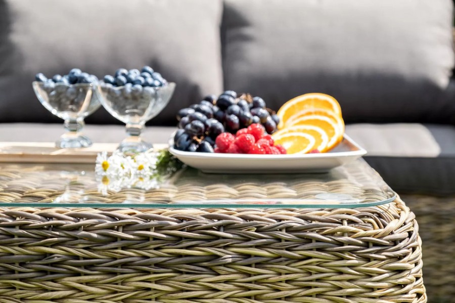 Журнальный столик Кальяри из искусственного ротанга гиацинт 4sis