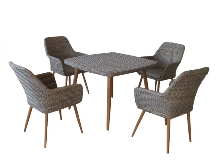 Комплект плетеной мебели T368/Y360B-W65 Light Brown Афина