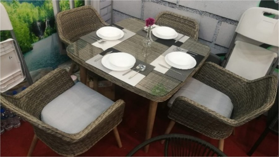 Комплект плетеной мебели T368/Y360B-W65 Light Brown Афина