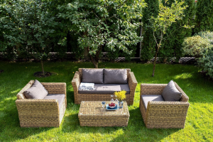 Лаунж-зона Капучино Сингл гиацинт соломенный 4sis