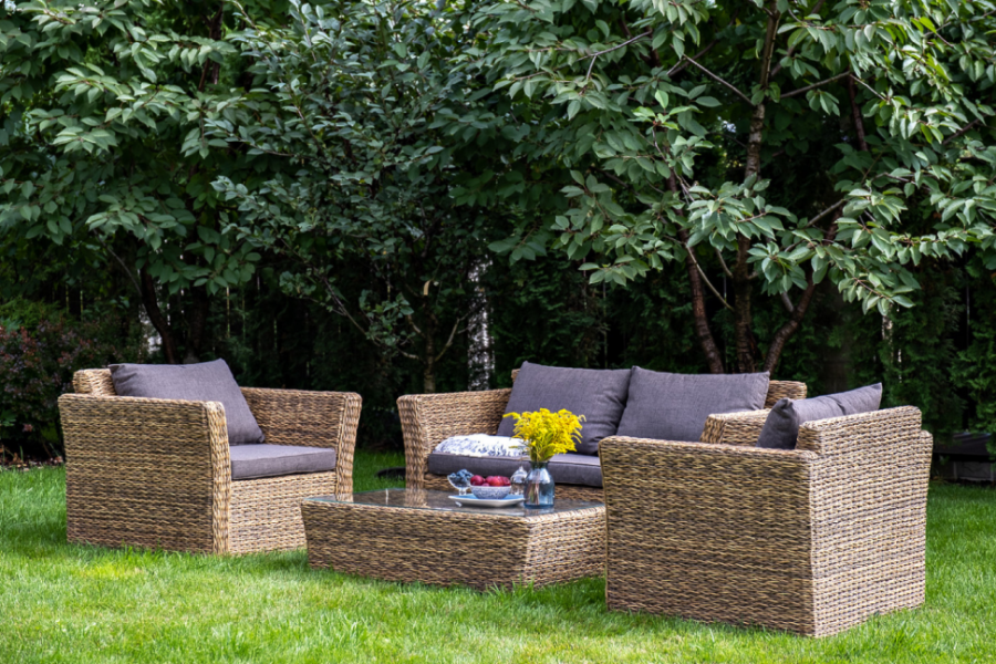 Лаунж-зона Капучино Сингл гиацинт соломенный 4sis