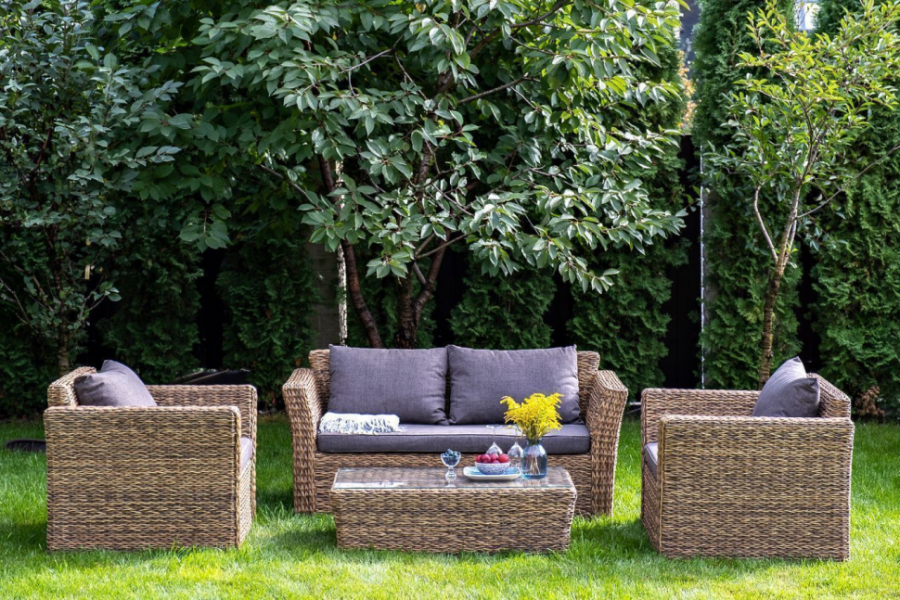 Лаунж-зона Капучино Сингл гиацинт соломенный 4sis