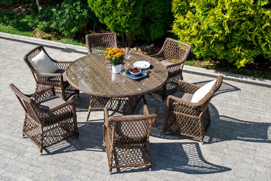 Стол из искусственного ротанга 150 Эспрессо Brown 4sis