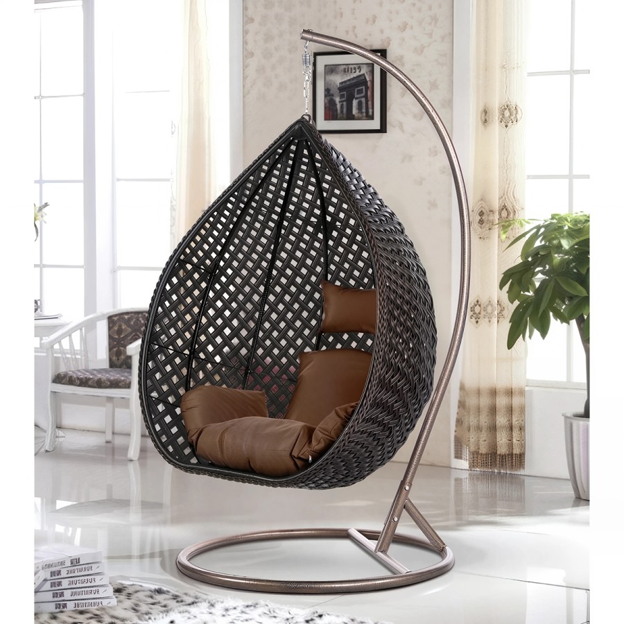 Подвесное кресло из искусственного ротанга AFM-250B-XL Brown Афина