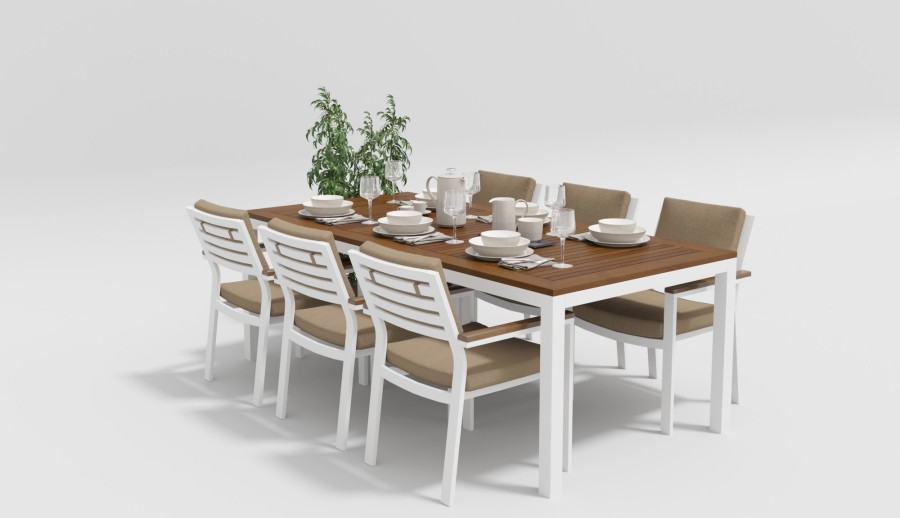 Обеденная группа Bella 220 бежевая Gardenini