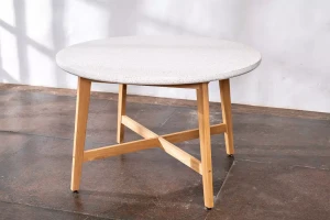 Стол обеденный из тика TALARA круглый 120 см Joygarden