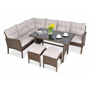 Комплект плетеной мебели AFM-107A Brown Афина