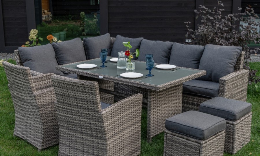 Угловой комплект ZORRO PLUS DOUBLE серый Royal Family