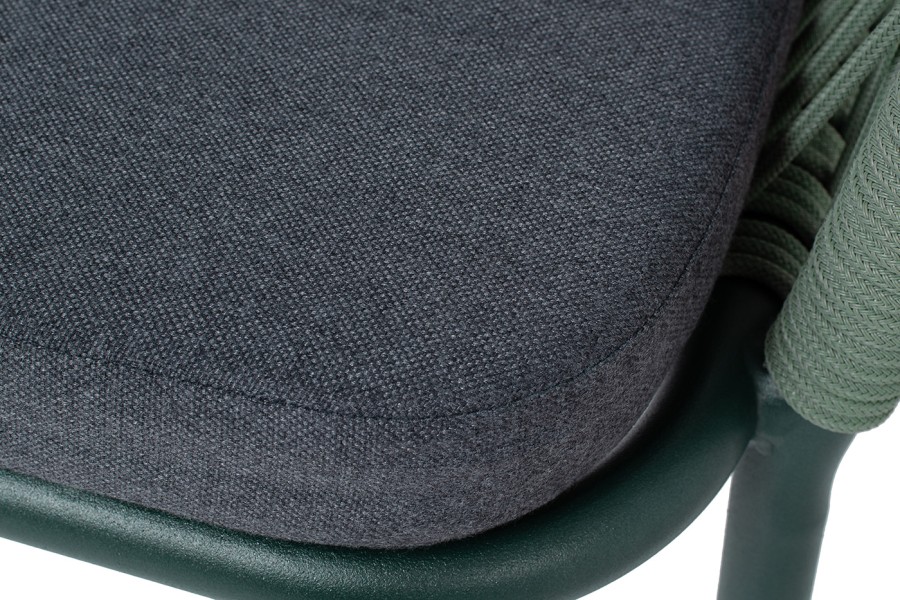 Стул плетеный из роупа Марсель, серо-зеленый 4sis