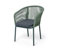 Стул плетеный из роупа Марсель, серо-зеленый 4sis