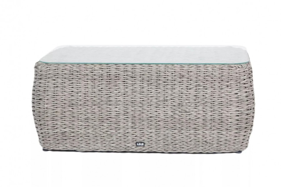 Журнальный столик Кальяри из искусственного ротанга гиацинт grey 4sis