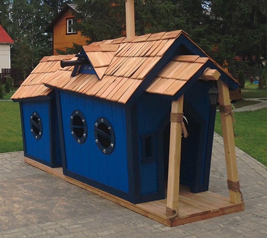 Домик Пиратский двойной KidsCrookedHouse