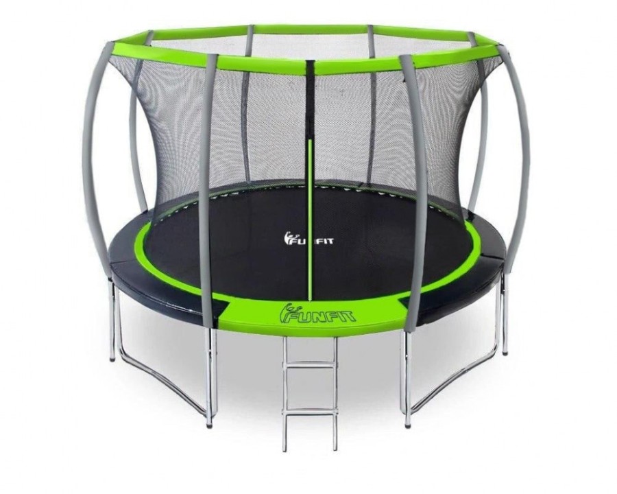 Батут FunFit 8 FT 252 см PRO зеленый