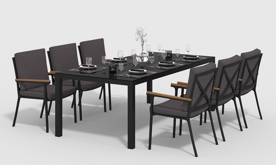 Стул Calma S черный антрацит Gardenini