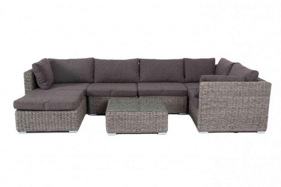 Лаунж-зона Лунго из искусственного ротанга гиацинт Graphite 4sis