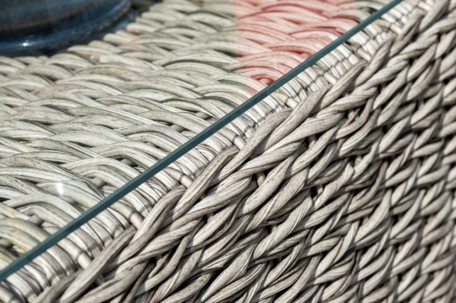 Лаунж-зона Лунго из искусственного ротанга гиацинт Graphite 4sis