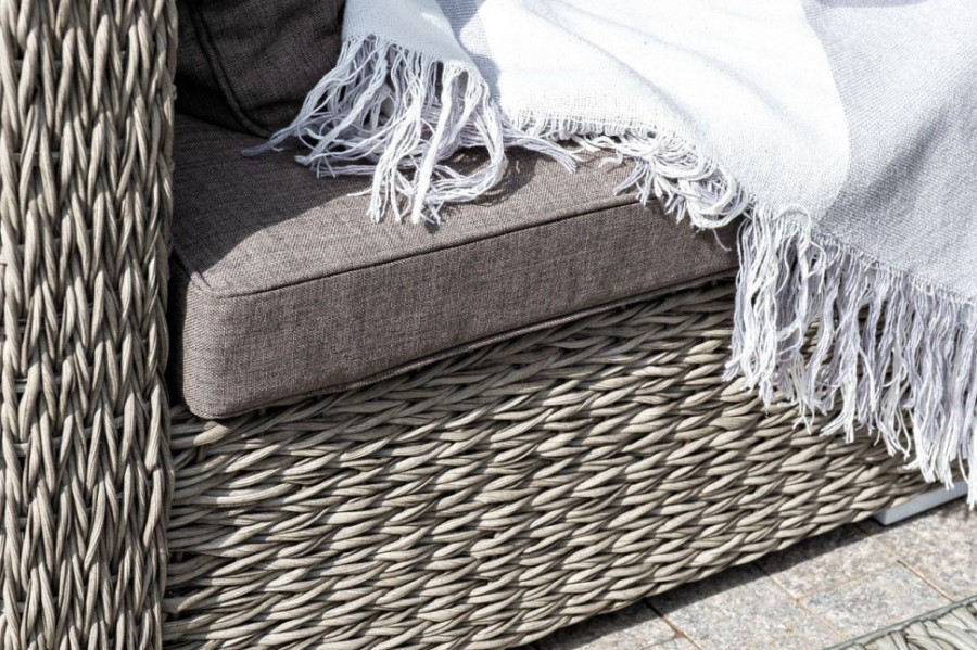 Лаунж-зона Лунго из искусственного ротанга гиацинт Graphite 4sis