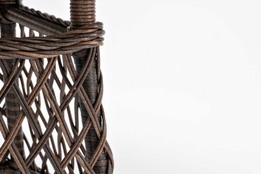 Стол из искусственного ротанга 80 Эспрессо коричневый 4sis